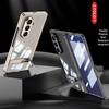 Samsung Z Fold7 Magnetic Hinge Case - Transparent Protective Cover with Triumph Stand