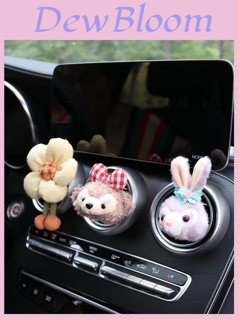 Cute Cartoon Car Air Vent Aromatherapy Clip Decorative Interior Car Accessory