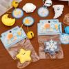 Cartoon Weather Squeeze Toy with Bell Ball Chain Stress Relief Slow Rising Star Moon Snowflake Cloud Sensory Fidget Toy Decompression Gadget