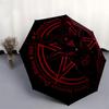 1pc Baphomet Symbol Satanic Artwork Umbrella with Plastic Handle,Suitable for All Seasons Home Travel Outdoor UmbrellaB1663