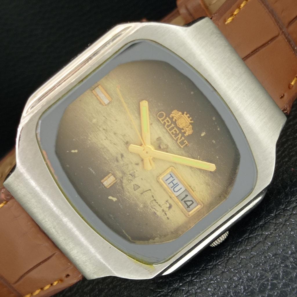 

ЯПОНИЯ ВИНТАЖНЫЕ ORIENT 46941 АВТОМАТИЧЕСКИЕ МУЖСКИЕ ЧАСЫ С ОРИГИНАЛЬНЫМ ЦИФЕРБЛАТОМ a706301-1