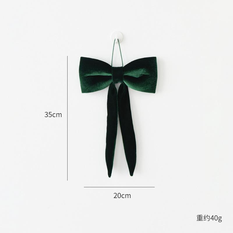 Velvet Large Bow Christmas Tree Decoration Pendant Enlarged Christmas Bows Hanging Ornaments Diy Wedding Decor Home Party Decor