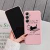 Cute Cat Cartoon Soft Silicone Matte Case For Samsung Galaxy A55 A35 A34 A25 A15 S23 S24 FE S23 S25 M35 M34 Shockproof Phone Bumper Anti-Scratch Cover