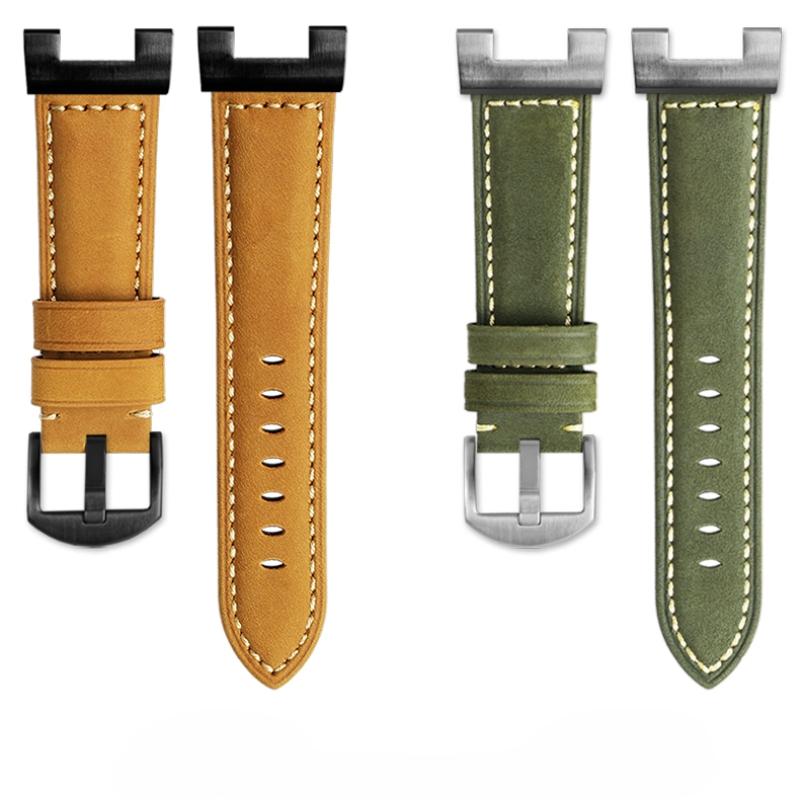 Retro matt Rindsleder Uhrenarmband für Casio G-Shock GST-210 GST-W300 GST-400G GST-B100 S100D/S110D/W110 Herren Lederarmband Armband