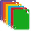 6-piece Cutting Board, Extra-thick Plastic Non-slip Cutting Board, With Food Icon