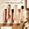Portable Wooden Chopsticks & Spoon Set for Kids/Students - 3-Piece with Storage Box