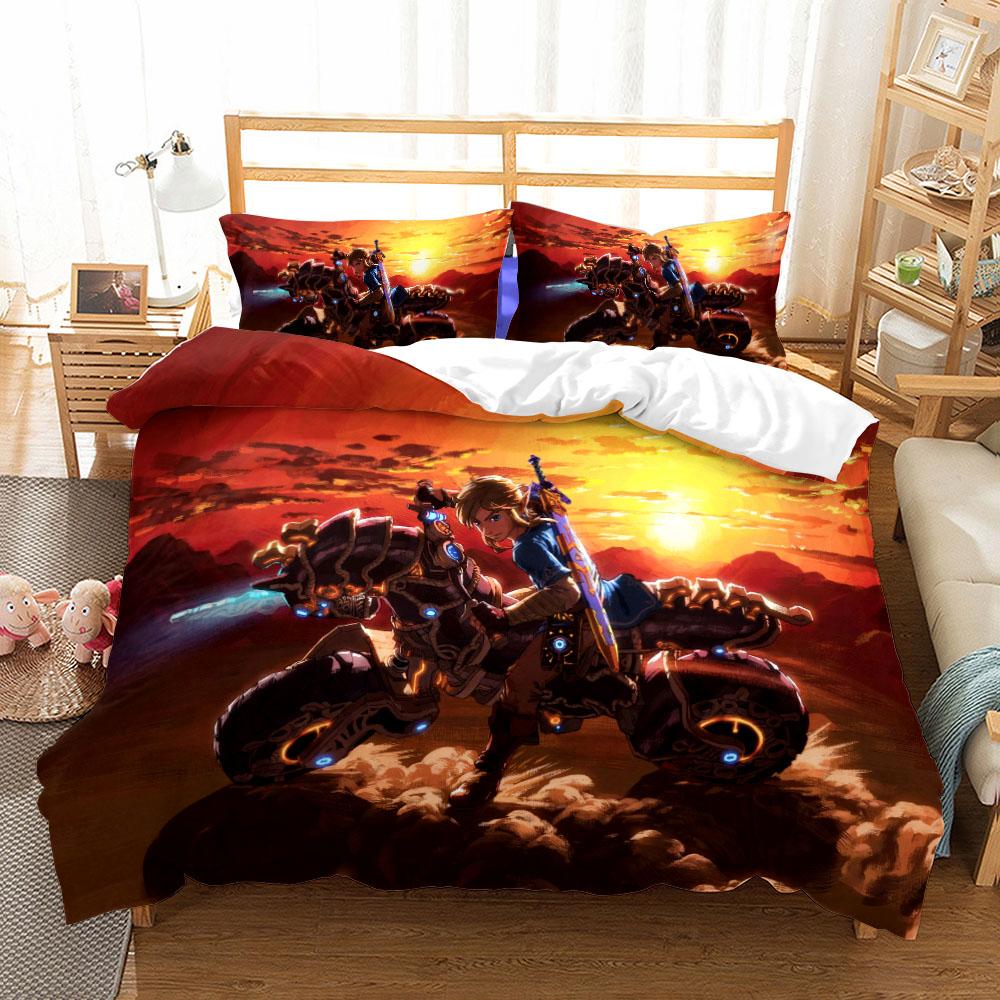 Children Duvet Cover Set King Queen Double Full Twin Single Size Link Bed Linen Set