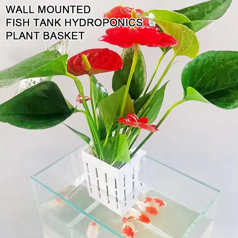 Fish Tank Hydroponic Planting Basket Reusable Aquascapes Decoration for Houseplants