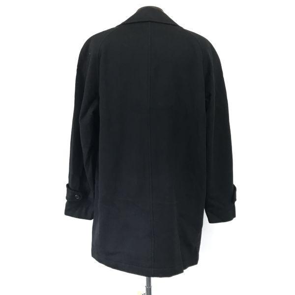 LANIFICIO TEXCO DURANTE Italy Cashmere Wool Peacoat Men’s LL Black(USED)