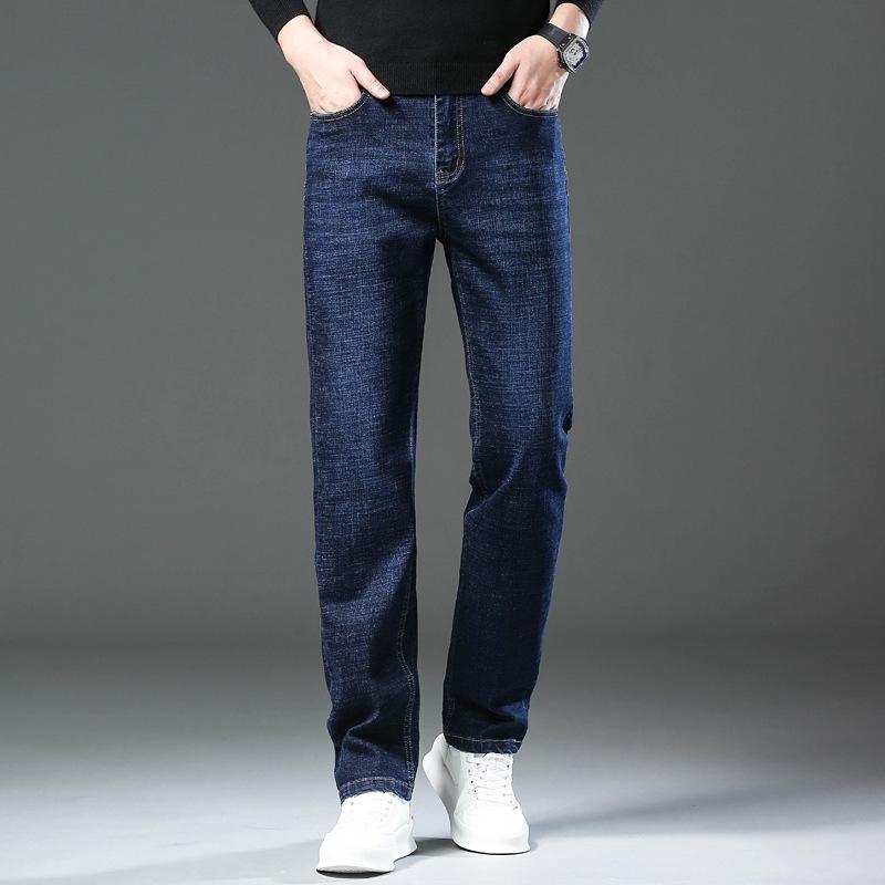 

Чоловічі повсякденні еластичні прямі джинси з плюшевим утепленням - Колекція Осінь/Зима 2023 31 (Waist 2.4 feet) 130 pounds