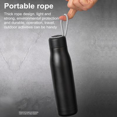Вакуумна чашка з нержавіючої сталі 420/550 мл Ізольована пляшка для води зі спіральною кришкою Герметична ізольована туристична кухоль Гарячі холодні напої Металева фляга для спорту