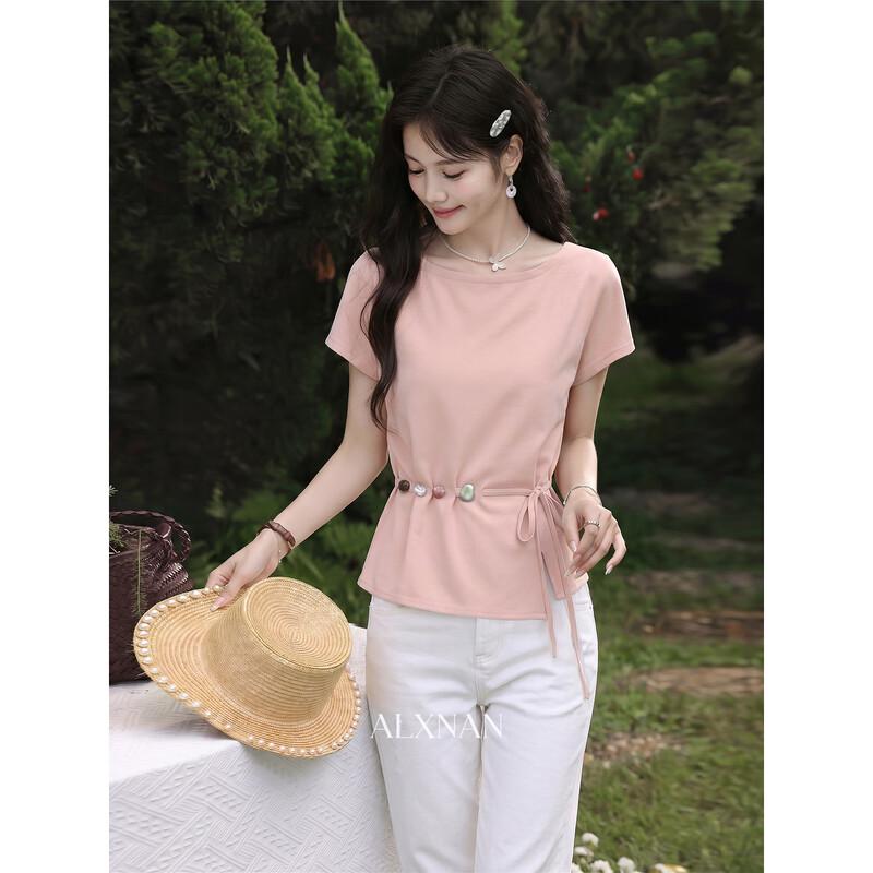 Luxiangnan Women's Slim Fit Short Sleeve T-shirt