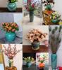 35CM Blue and White Porcelain Vase: Chinese-Style Ceramic Flower Container for Hydroponic Bamboo or Living Room Décor.