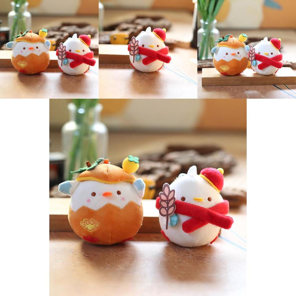 Adorable Yellow Chick Plush Toy Soft Keychain Stuffed Animal Figure Cute Bag Charm