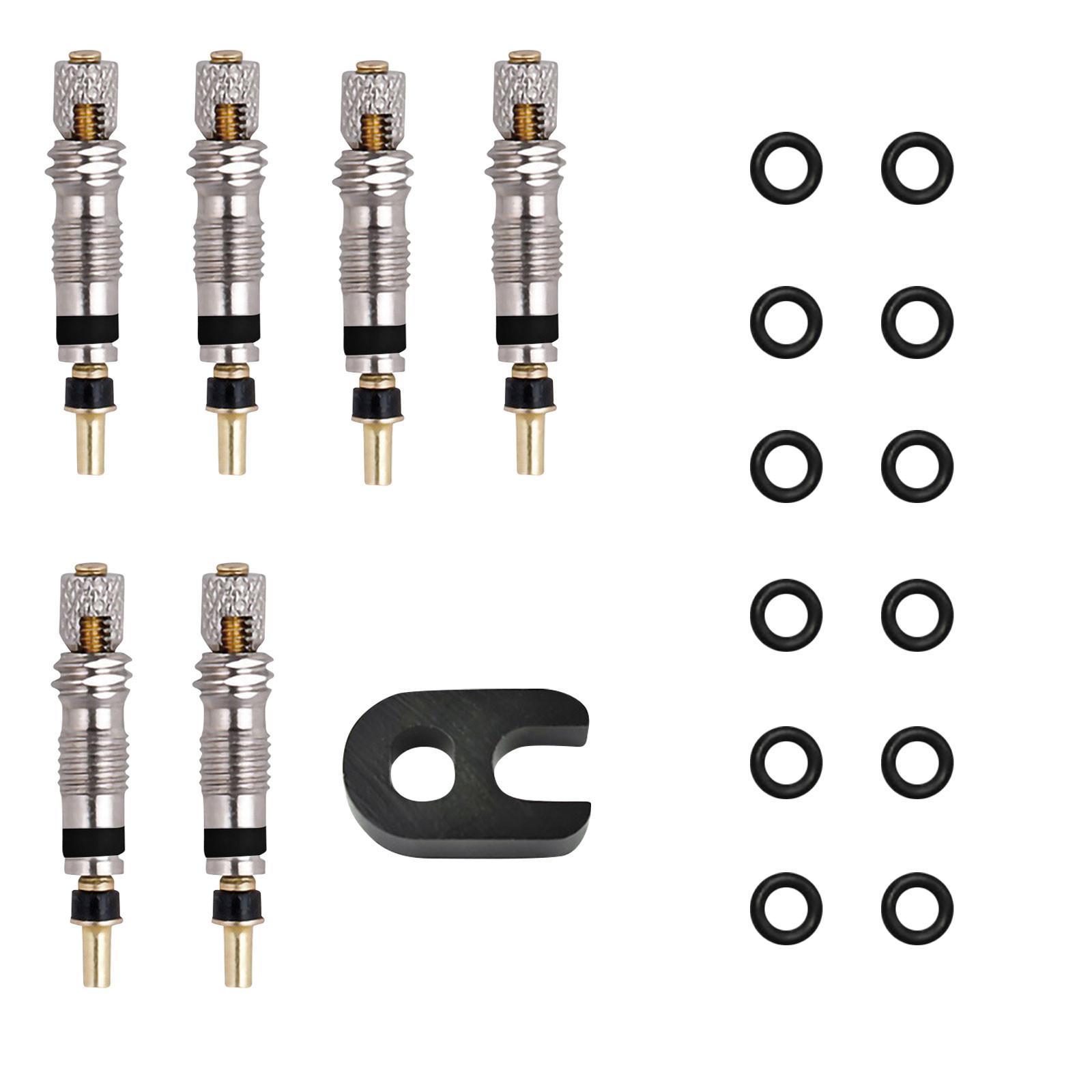 

Велосипедный сердечник 2/6/12 шт., латунный сердечник для шин, дорожный велосипед, бескамерный набор инструментов, удлинительная насадка, инструмент One Size