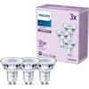Pack de 3 ampoules led - philips - gu10 - 35w - blanc froid