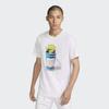 Nike Heritage Tennis Print Sports Short Sleeve T-Shirt Men Tops White FJ1501-100