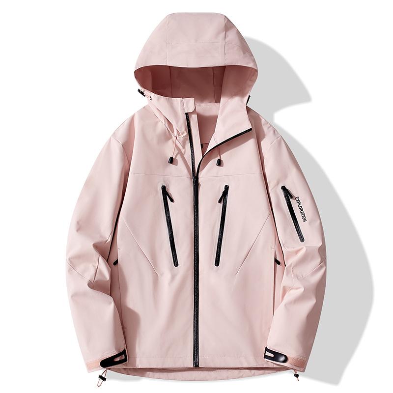 Spring and Autumn Couple Waterproof Jacket, Men's Hooded Jacket, Men's Thin Jacket, Men's Hooded Jacket