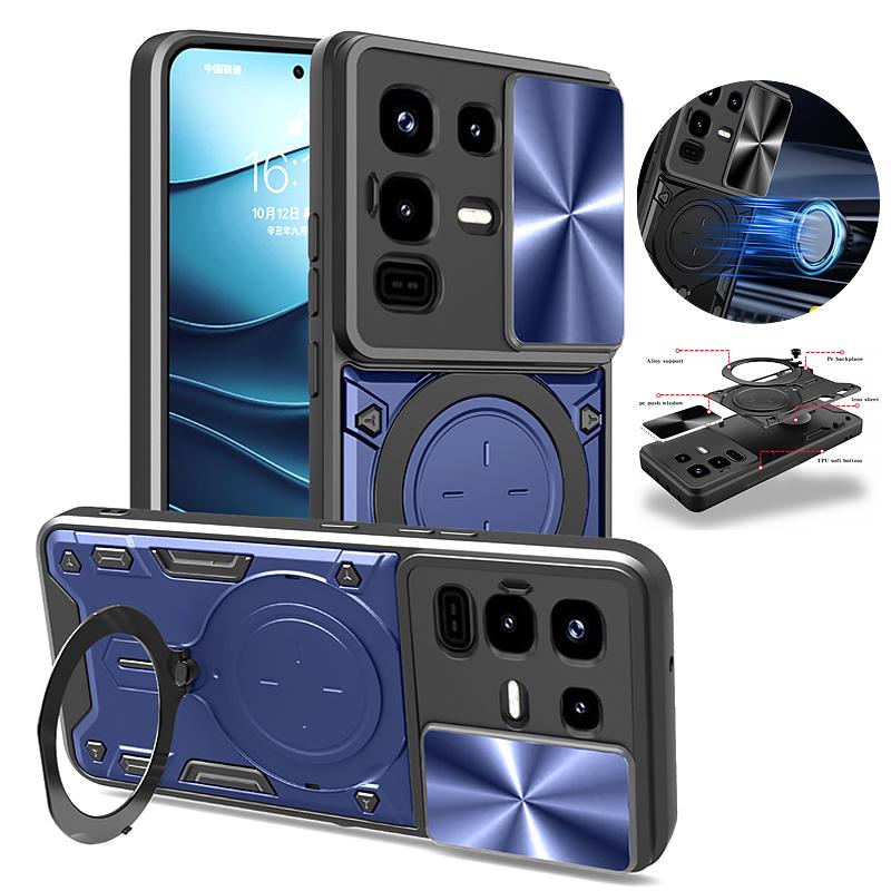 Shockproof Ring Stand Coque For infinix Note 50 Pro 50s 50x 40x Case Slide Camera Protect Back Cover for Infinix Note50Pro Plus