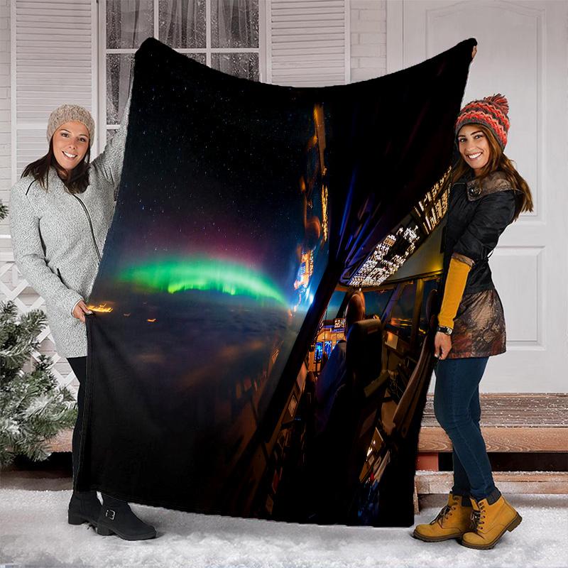 Pilotenblick Sternenhimmel Decke Perfekt für alle Jahreszeiten Weich Bequem Sofa Büro Nickerchen Reisen Geburtstagsgeschenk Weihnachtsgeschenk
