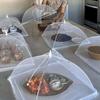 Large and Tall Food Cover Umbrella Pop-Up Picnic Protect Dish Cover Food Mesh Cover  Vegetable