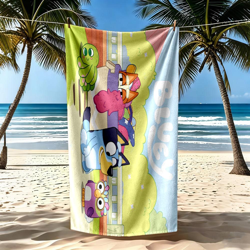 Bruy Theme Beach Towel Soft Durable Quick-Dry Comfortable Lightweight Suitable for Swimming, Gym, Camping, Yoga Vacation