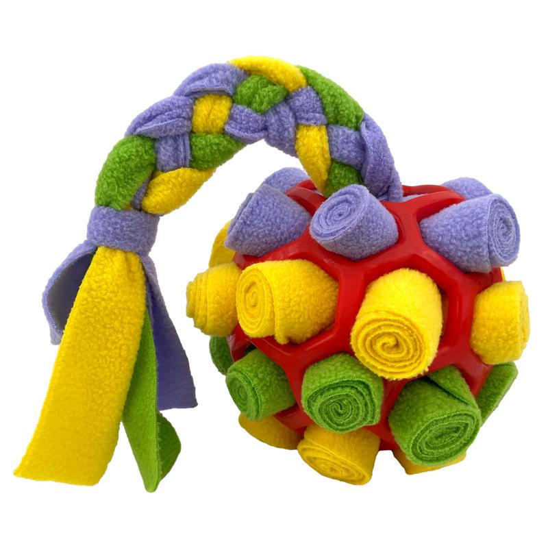 Interactive Dog Puzzle Ball: Sniffing, Teething, Energy-Boosting Olfactory Training Toy