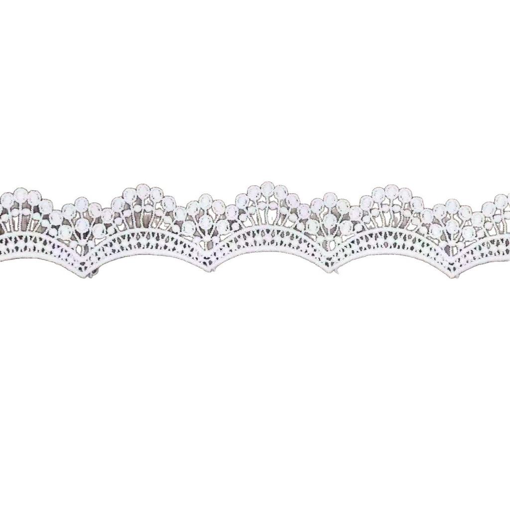 Unilateral Water-Soluble Barcode Lace, Milk Silk Embroidery Diy Accessories, Children'S Dress Lace