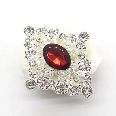 New Fashion 10Pcs 40*46mm Metal Acrylic Crystal Rhinestone Buttons For Craft Embellishment Diy Clothing Decorative Accessories