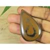 92Cts Natural Shiva Tiger Eye Pear Mineral Cabochon Loose Gemstone 32X52X7MM SK-3550