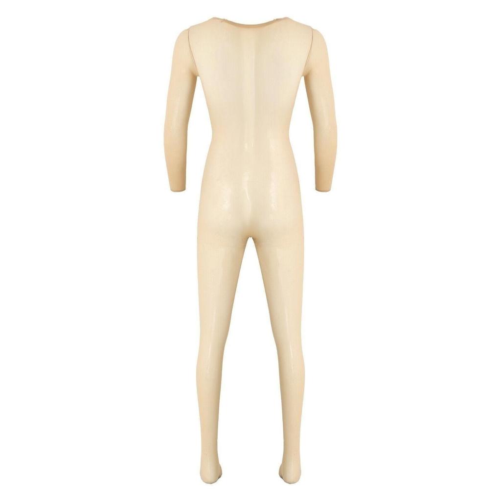 Transparent Long Sleeve Teddies Bodysuits Underwear for Men Erotic Plus Size Body Suit Men Underwear Body Stocking