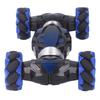 RC Stunt Car Strong Power Funny 1200MAH with Lights Music Rotating RC Crawler for Gift Blue