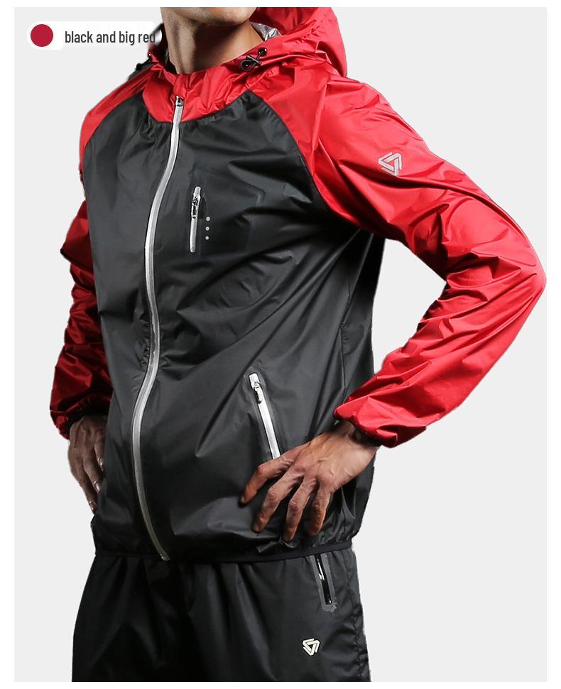 Übergröße Herren Fitness Schweißanzug - Herbst/Winter Laufjacke für Fitnessstudio und Sport