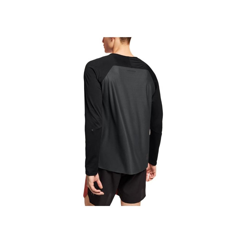 On Performance Casual Comfortable Lg Sleeve T-Shirt Men Tops Black Solar-Black 1ME10240106