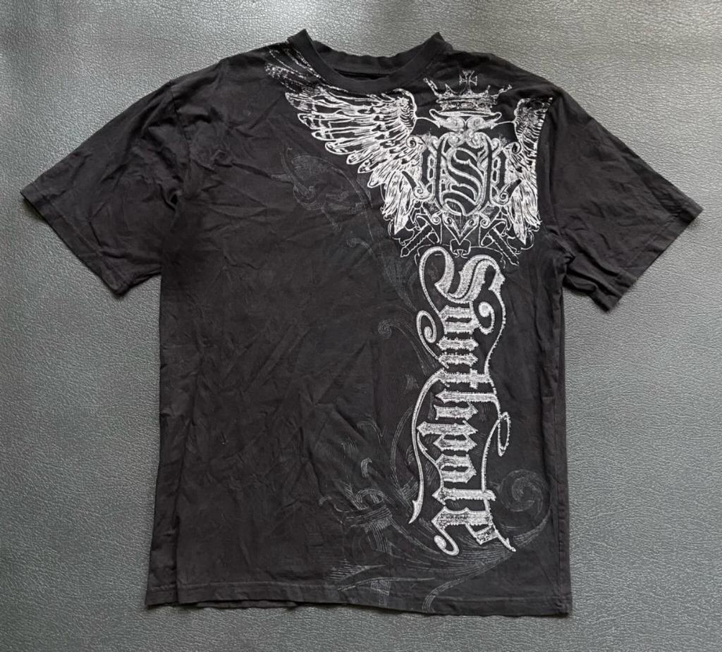 New European and American Men's Summer Skull Letter Print Comfortable and Breathable Round Neck T-shirt Outdoor Street Top