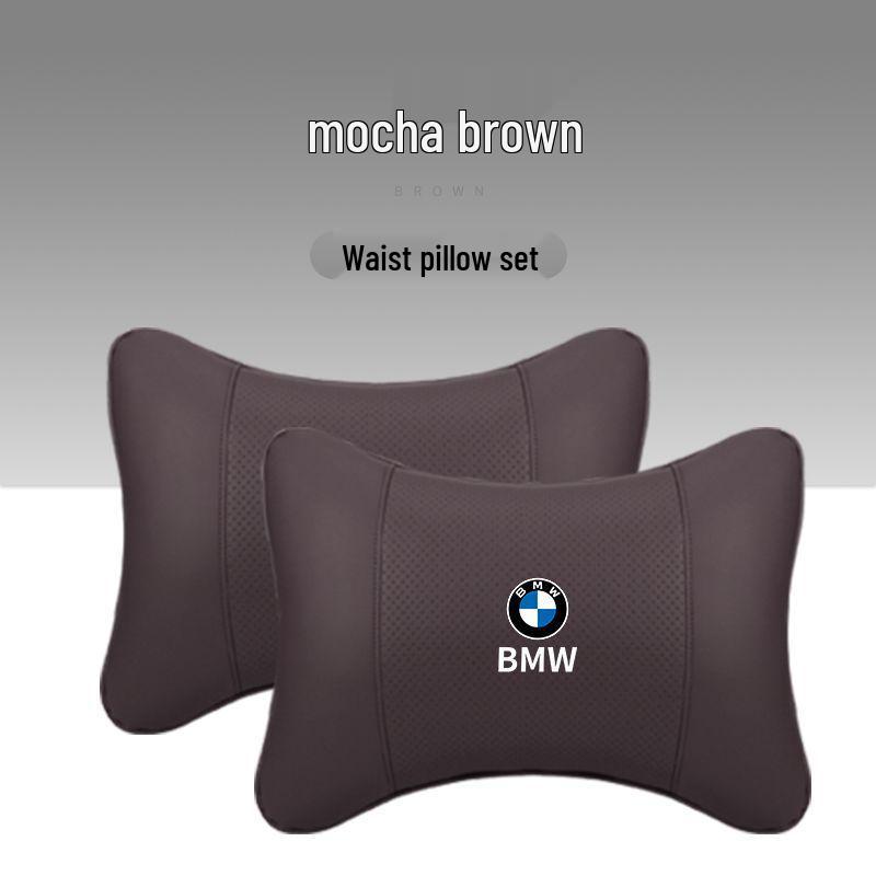 BMW Headrest & Lumbar Support Pillow - Fits X1, X3, X5, and 1/3/5/7 Series for Neck Protection & Interior Decoration