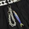 Versatile Fishing Culture Charm Keychain with Lifelike Bionic Fish Design Keyrings Pendant for Practical Decors Use
