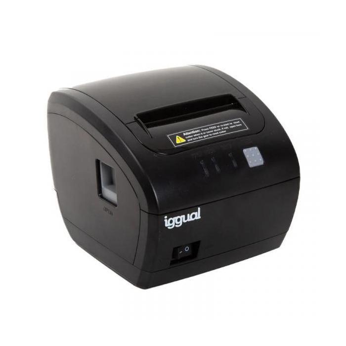Iggual TP EASY 80 USB+RJ11 Imprimante Thermique Noir