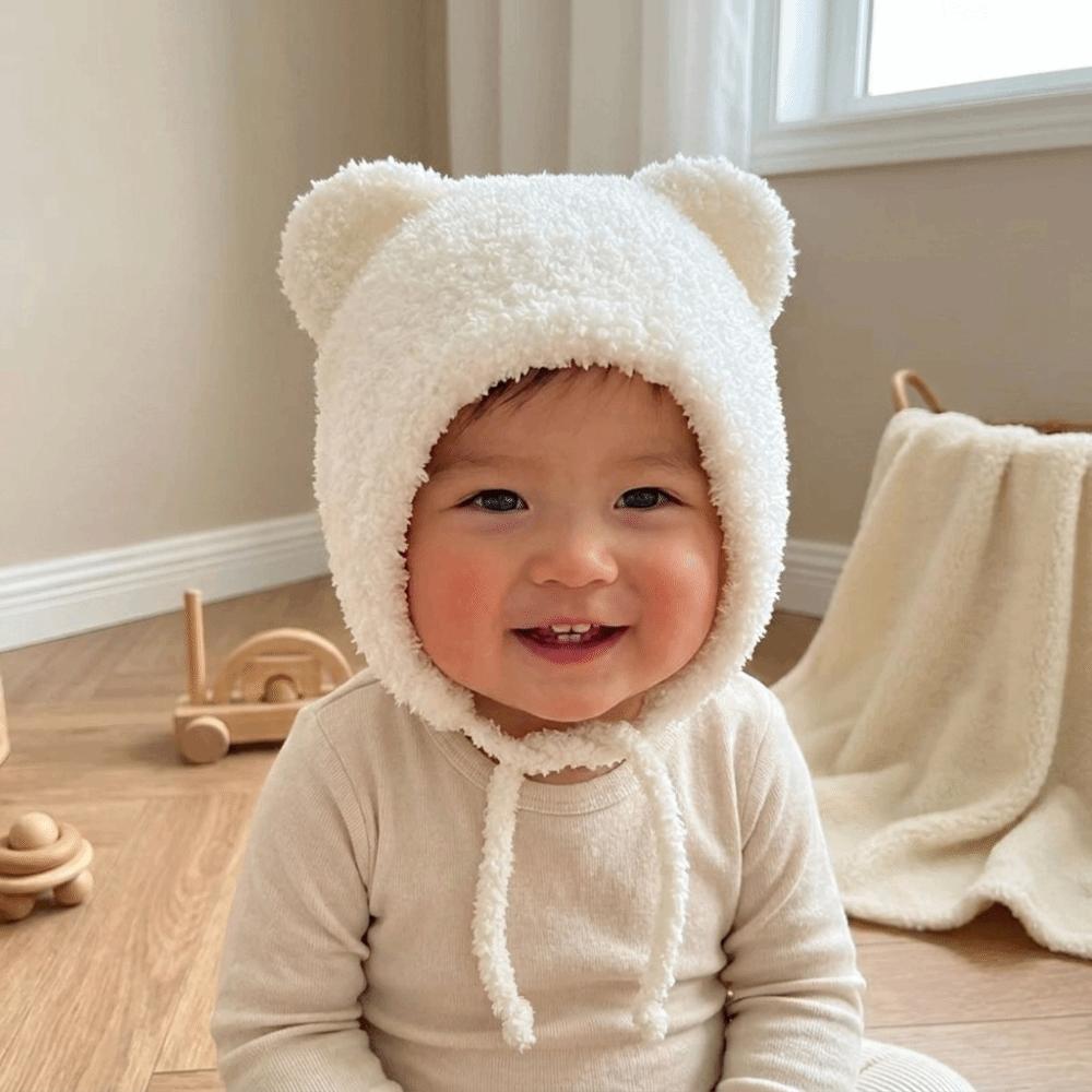 Cat Ear Baby Beanie Cap Breathable Toddler's Knitted Hat Outdoor Activities