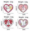Cartoon Love Series Cute Cat Brooch - Pink Heart Couple Backpack Decoration Badge