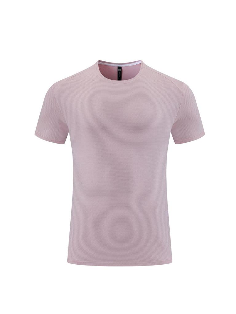 Men's Quick-Dry Sports T-Shirt: Solid Color, Breathable, Short Sleeve for Running & Fitness