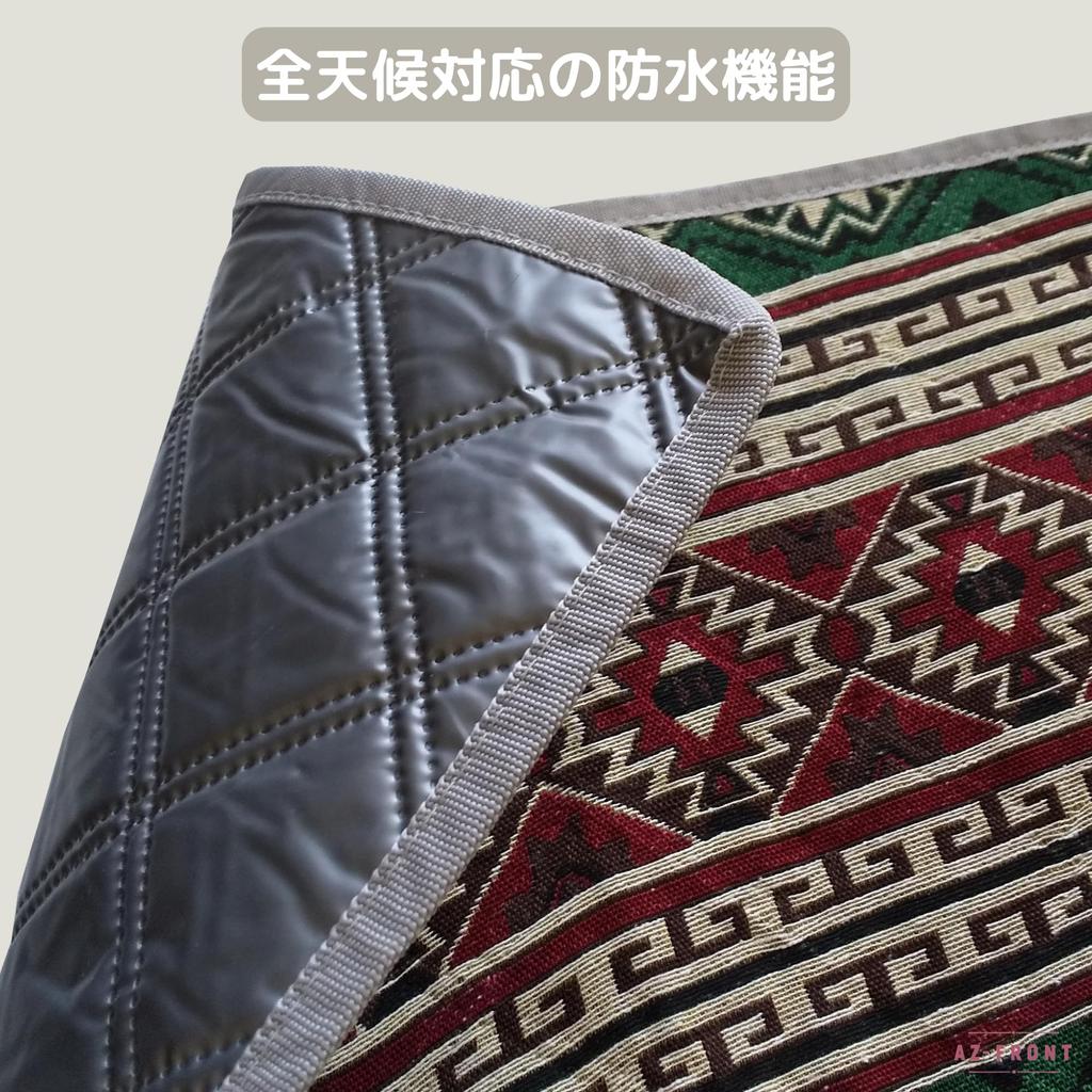Multifunctional Camping Rug Proof 200cm X 145cm Outdoor Picnic Ground Rug AZ-FRONT Waterproof/Moisture & (Gold)