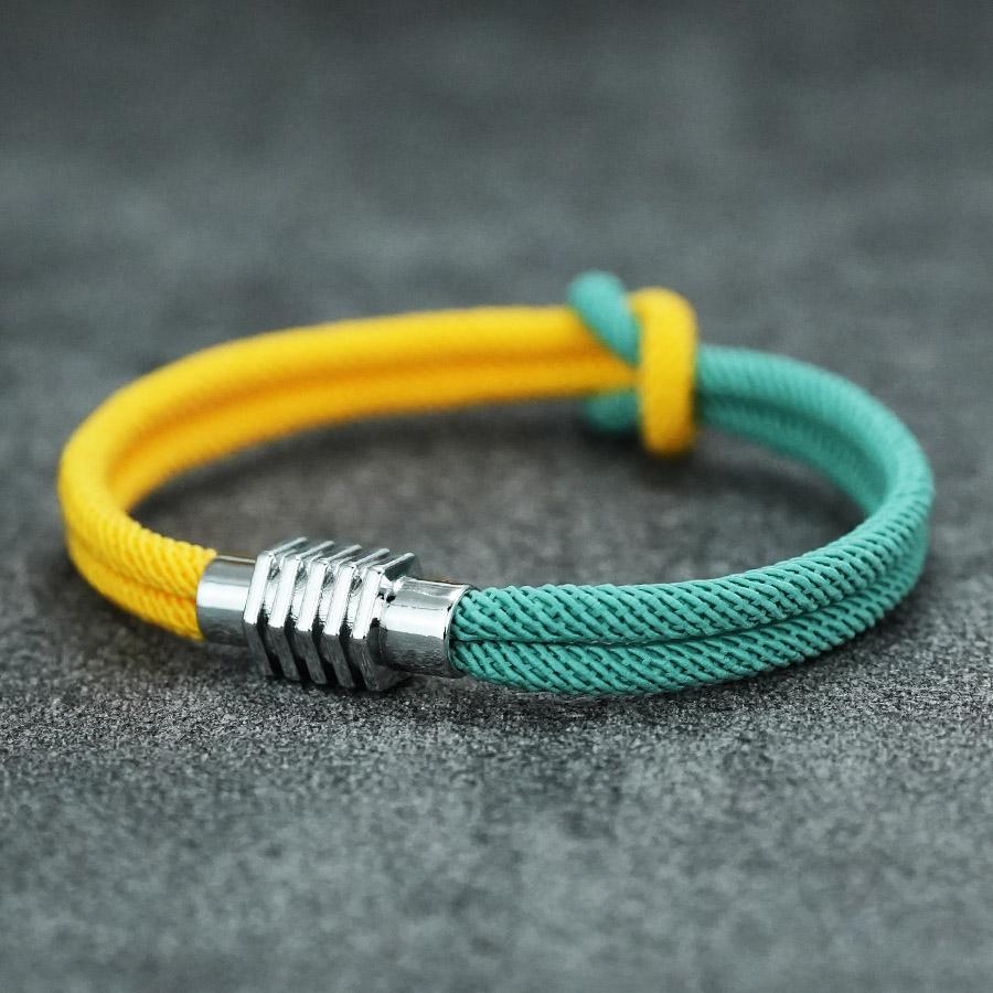 New 8 Styles Classic Contrast Color Design Men Bracelet Boyfriend Gift A Grade Rope Handmade Wrap Braslet Pulseria Hombre Joias