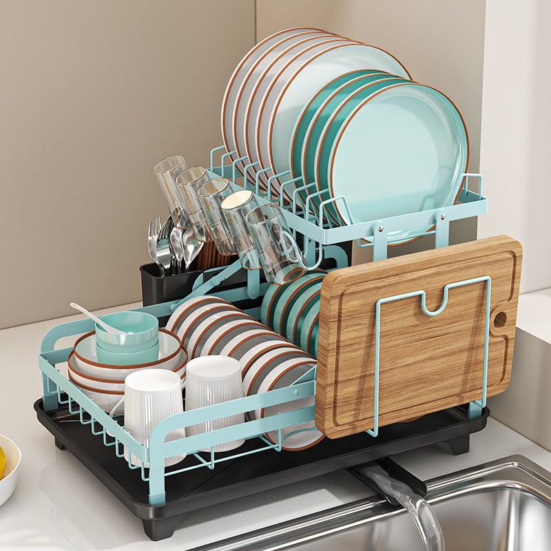 Stainless Steel Two-Tier Dish Drying Rack