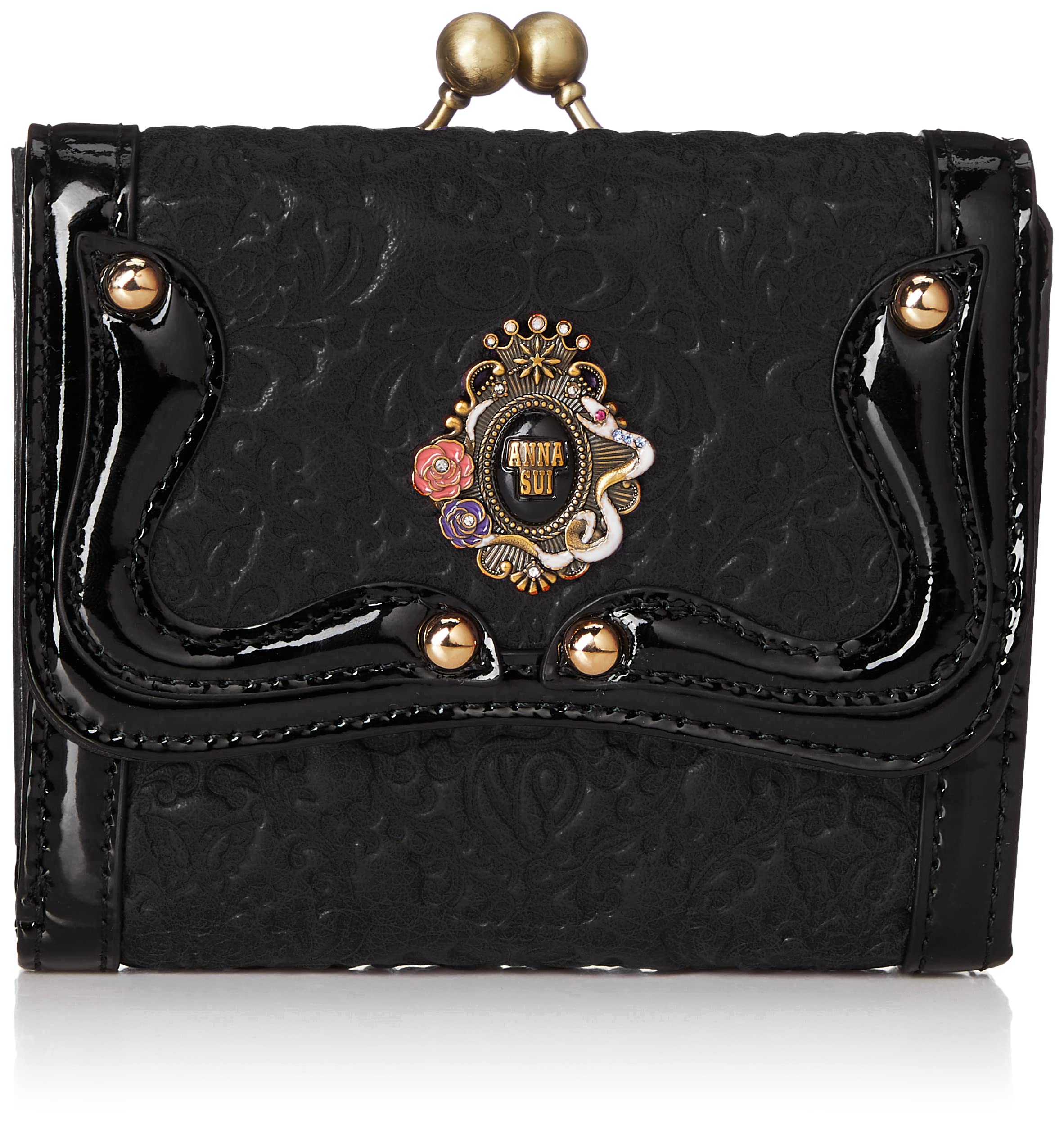 

ANNA SUI Serpent Bifold Size F Wallet, Women s, Black, чорний