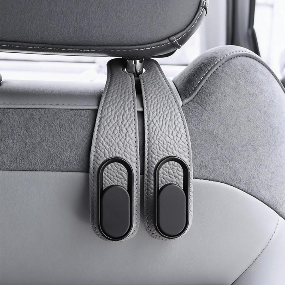 Double Hooks Car Seat Hook Leather Car Organizer Hook New Seat Back Hook  Vehicles