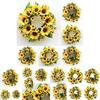 Elegant Artificial Sunflower Wreath Garland For Weddings And Party Decorations