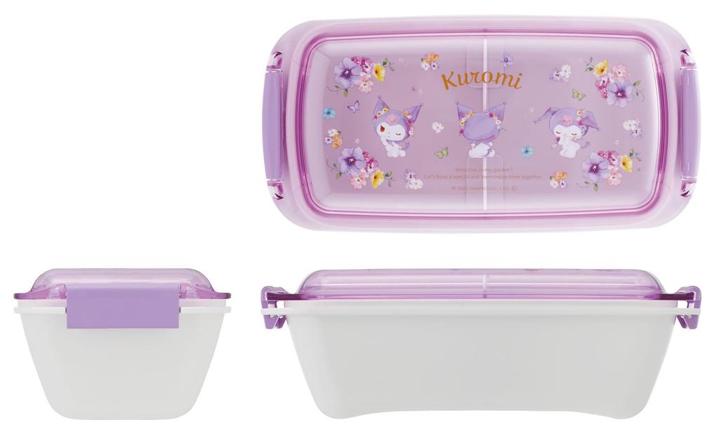 Skater Bento Easy To Single 530ml Domed Dishwasher and Microwave Made In Sanrio Pastel Vivid Watercolor Floral Box, Biomass, Clean, Tier, Capacity,