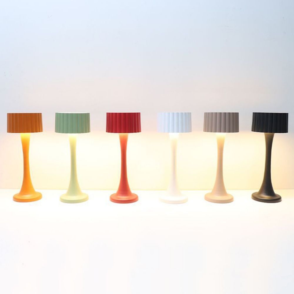 3 Colors Retro Table Lamp Cordless Dimmable Touch Desk Lamp Mood Lighting Wireless Lighting Bedside Ambient Light