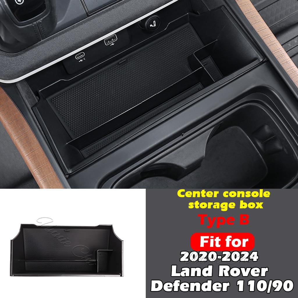 For Defender Center Storage Box Organizer For Land Rover Defender 90 110 Parts -2024 Armrest Compartment Tray Door Pocket